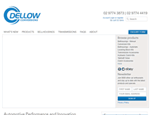 Tablet Screenshot of dellowconversions.com.au